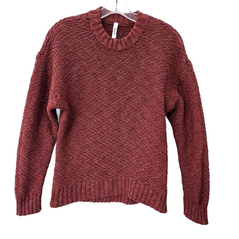 RVCA - Cotton Sweater, Rust, Size Small